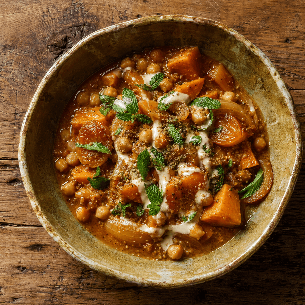 Chickpea & Sweet Potato Tagine