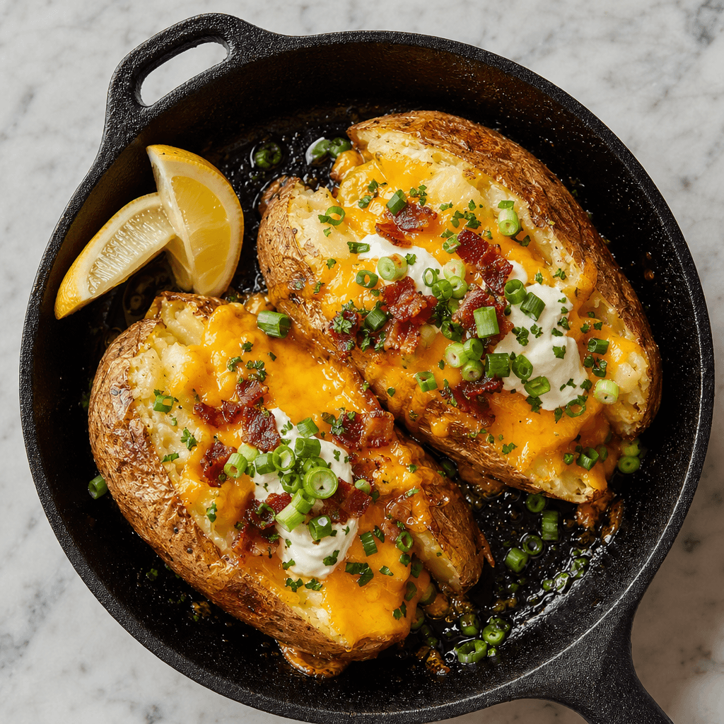 Cheesy Stuffed Jacket Potatoes