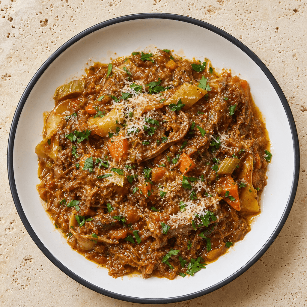 Slow Cooked Oxtail Ragu