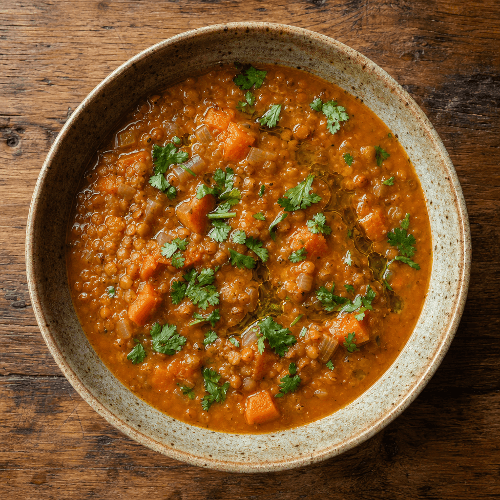 Smoky Lentil & Sweet Potato Soup