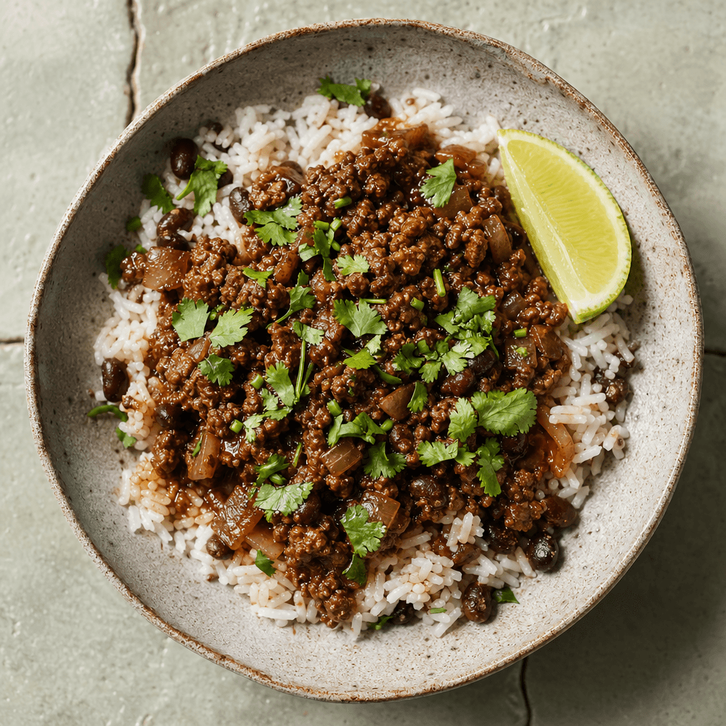 Beef, Black Bean & Chipotle Rice Bowl