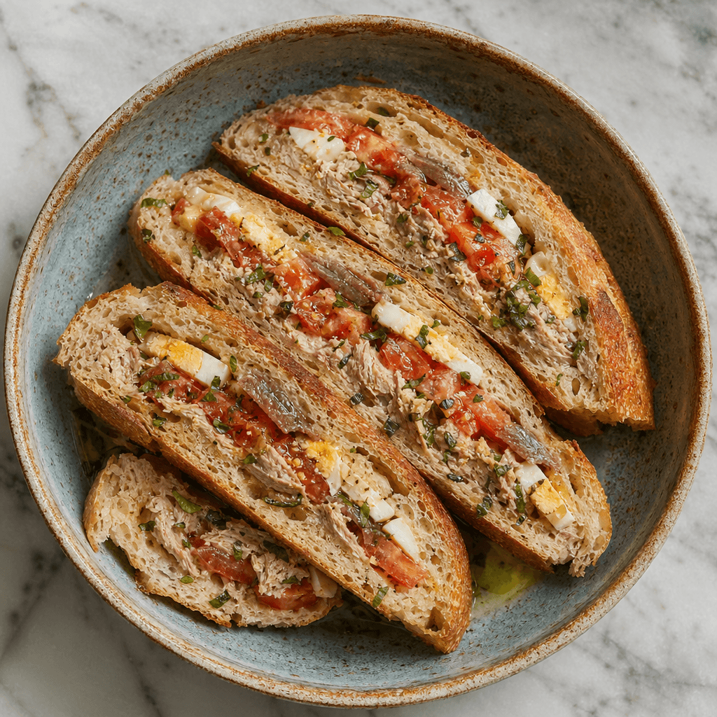 Pan Bagnat — The Pressed Niçoise Picnic Loaf