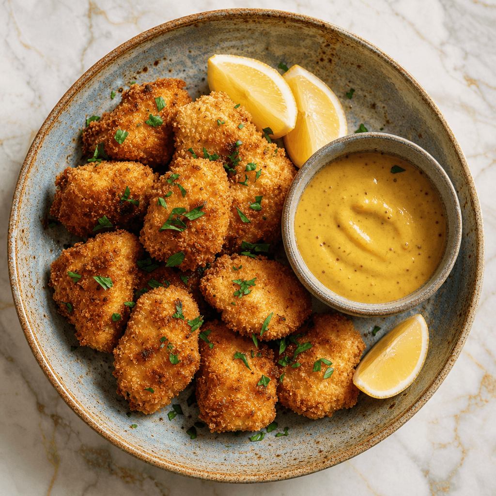 Chicken Nuggets with Honey Mustard Dip