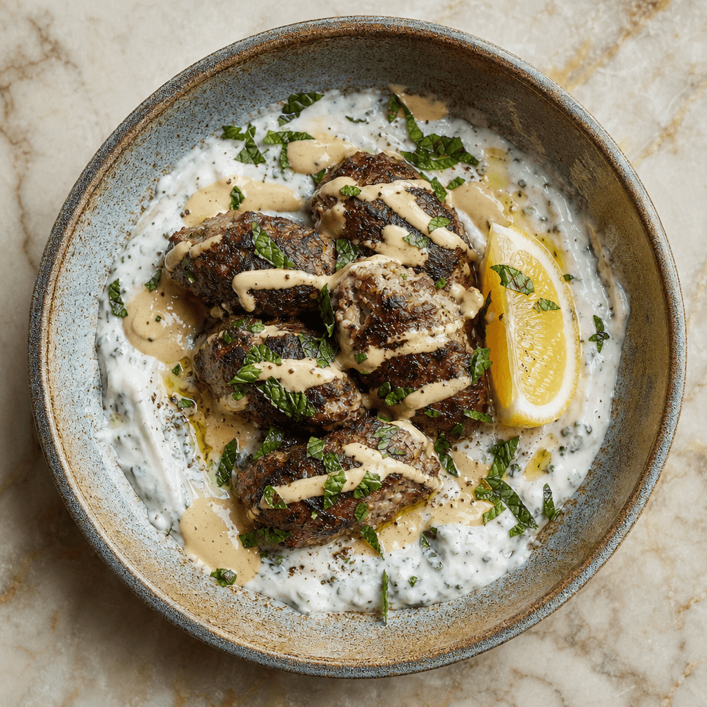 Lamb Koftas With Mint Yogurt