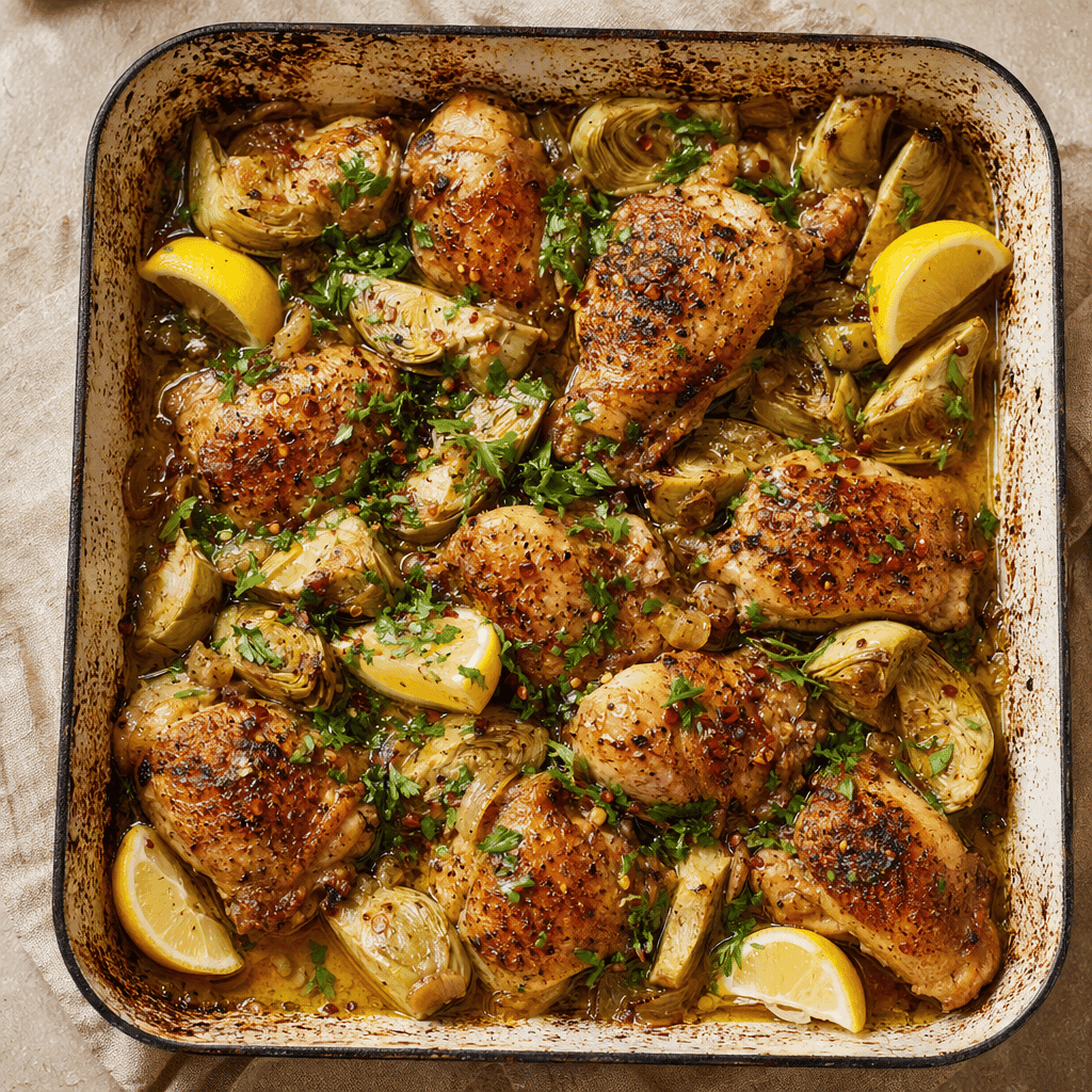 One-Pot Mediterranean Chicken with Artichokes