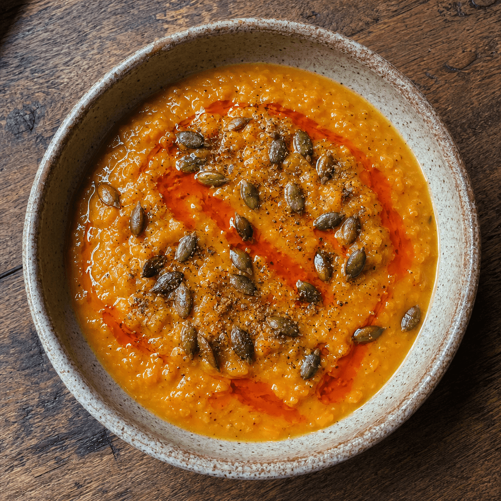 Spiced Butternut & Red Lentil Soup