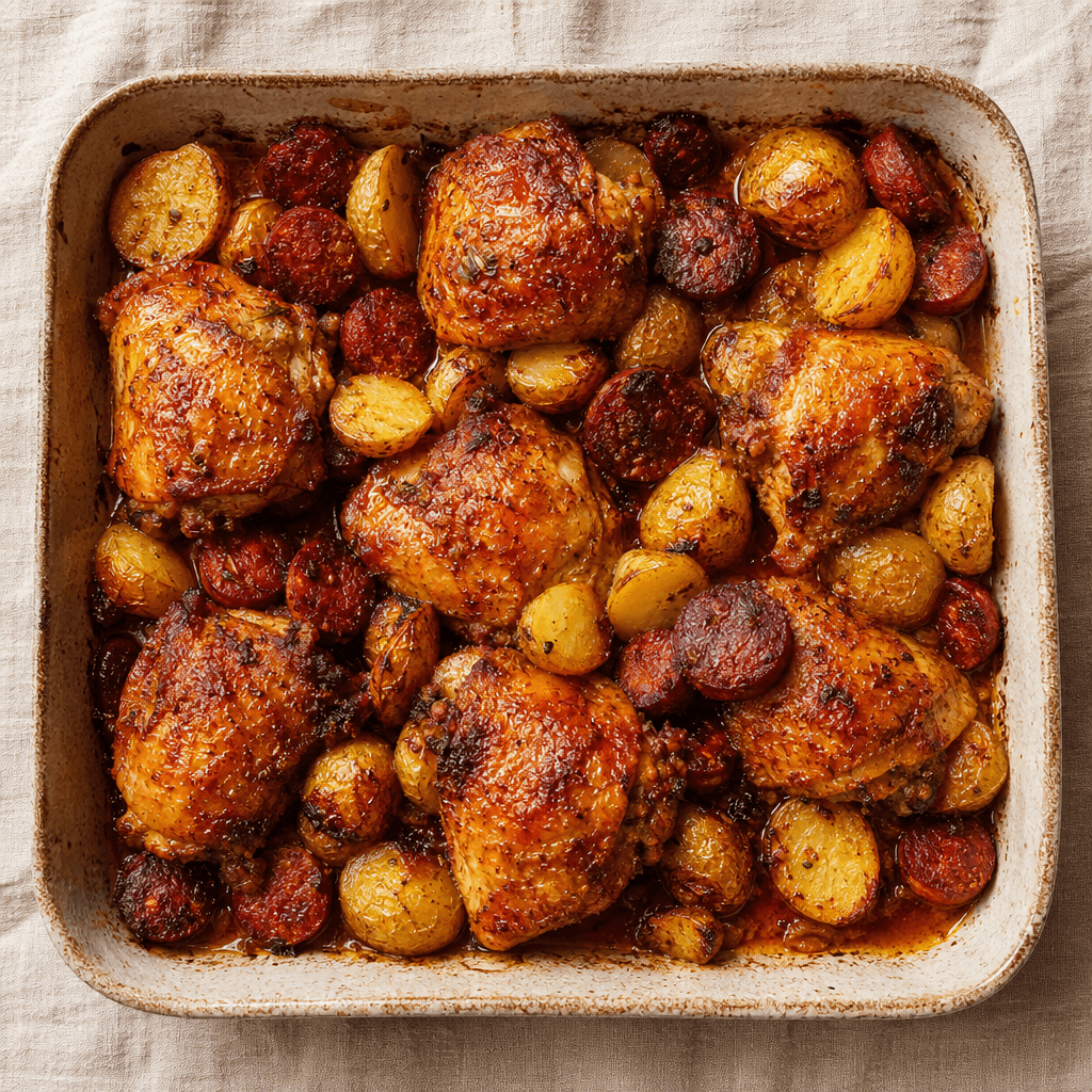 Chicken & Chorizo Tray Bake