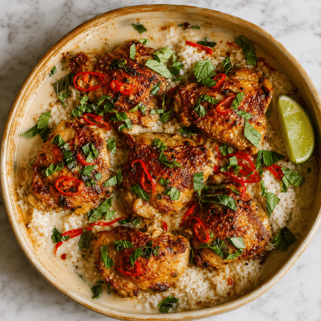 Thai-Inspired Baked Chicken with Lemongrass & Coconut