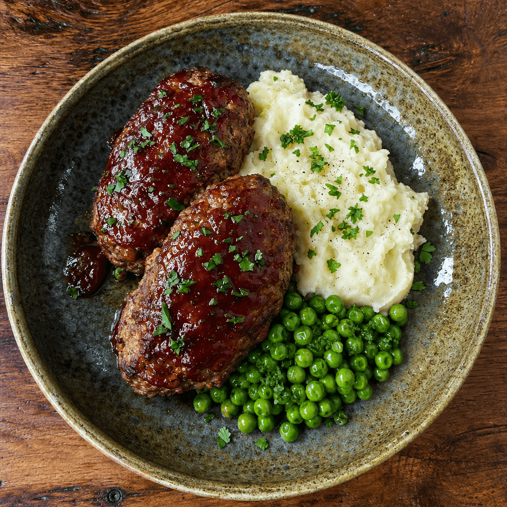 Mini Beef Meatloaves with Ketchup Glaze