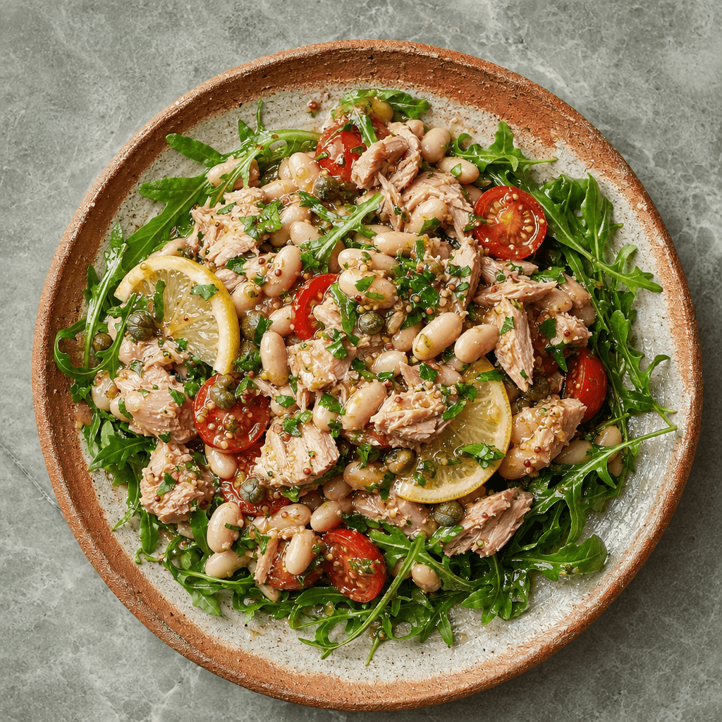Tuna & White Bean Salad with Capers & Lemon