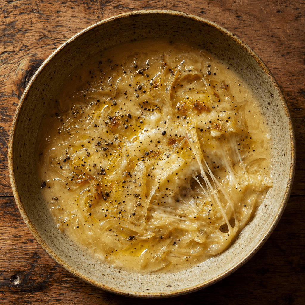 Caramelised Onion & Mature Cheddar Soup