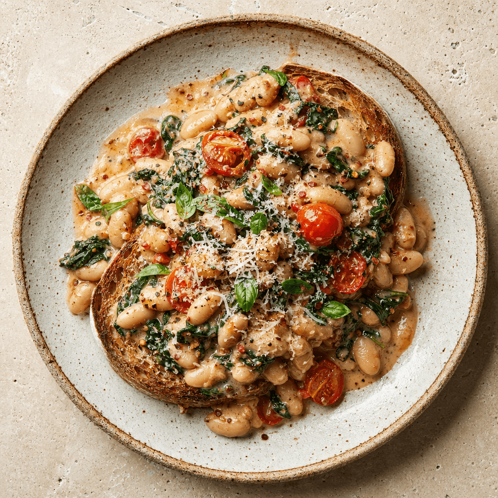 Creamy Tuscan Beans on Toast