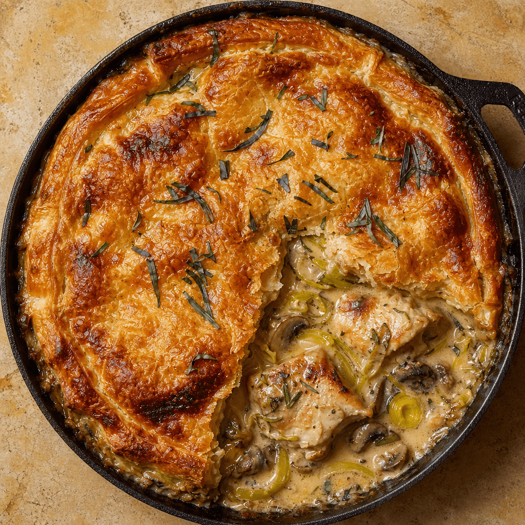 Creamy Chicken & Tarragon Pie