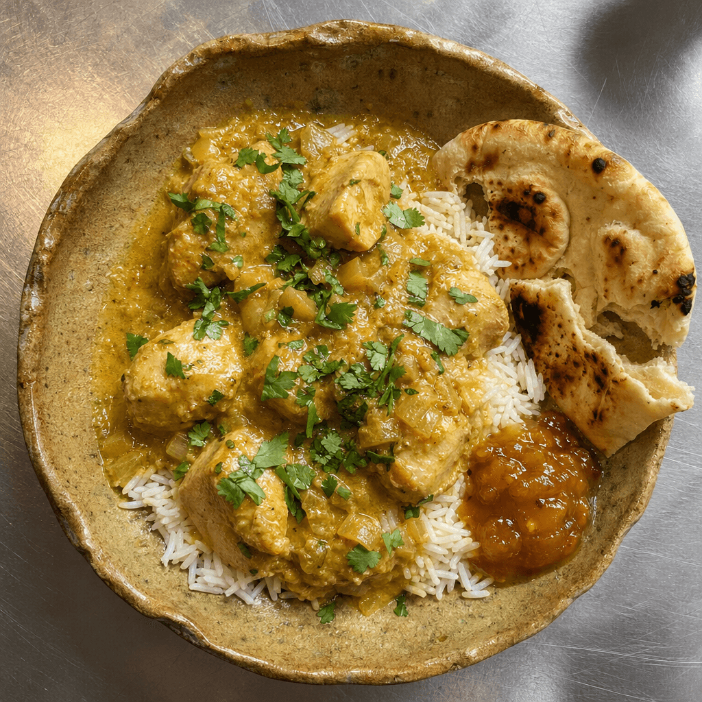 Mild Chicken Korma with Rice