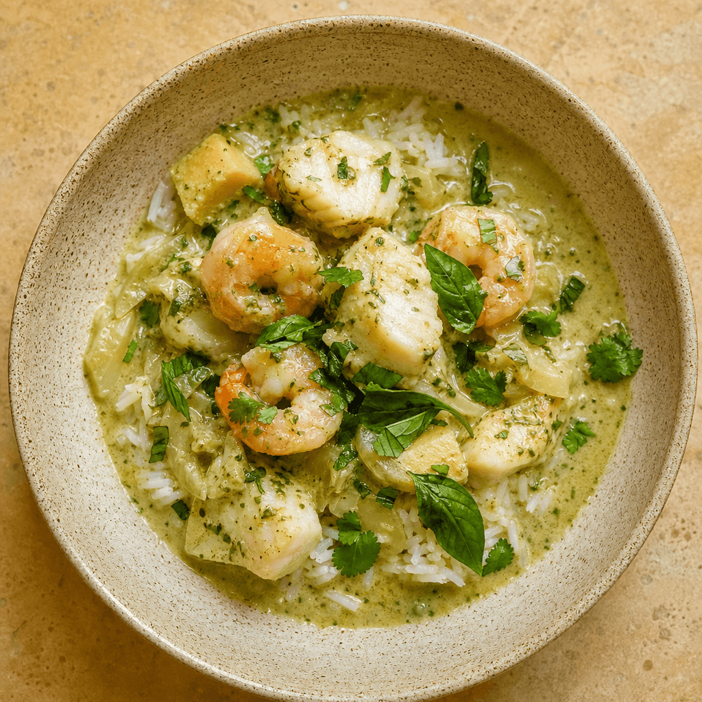Cod & Prawn Thai Green Curry