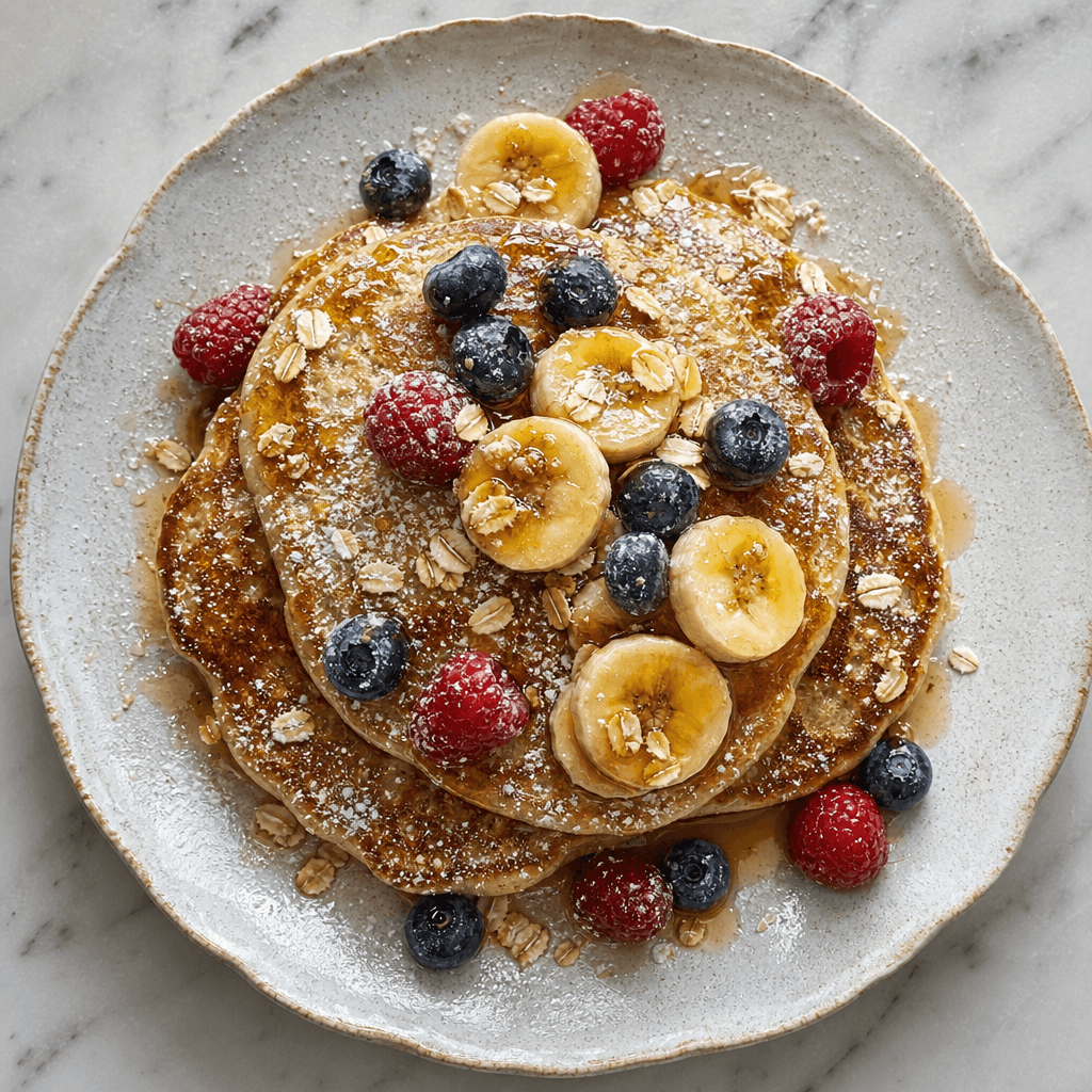 Banana Oat Pancakes
