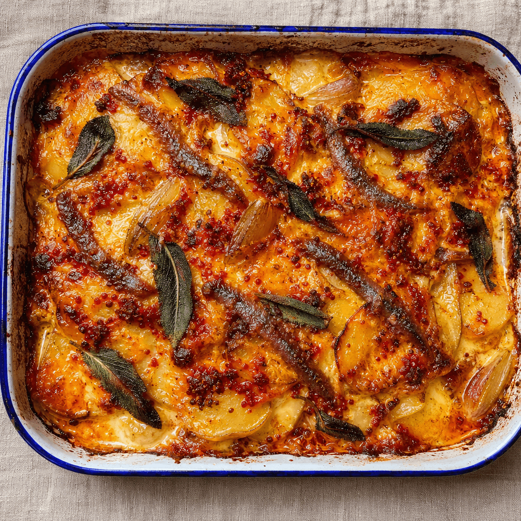 Harissa And Gruyere Gratin