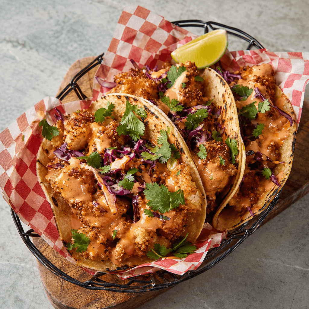 Bang Bang Cauliflower Tacos