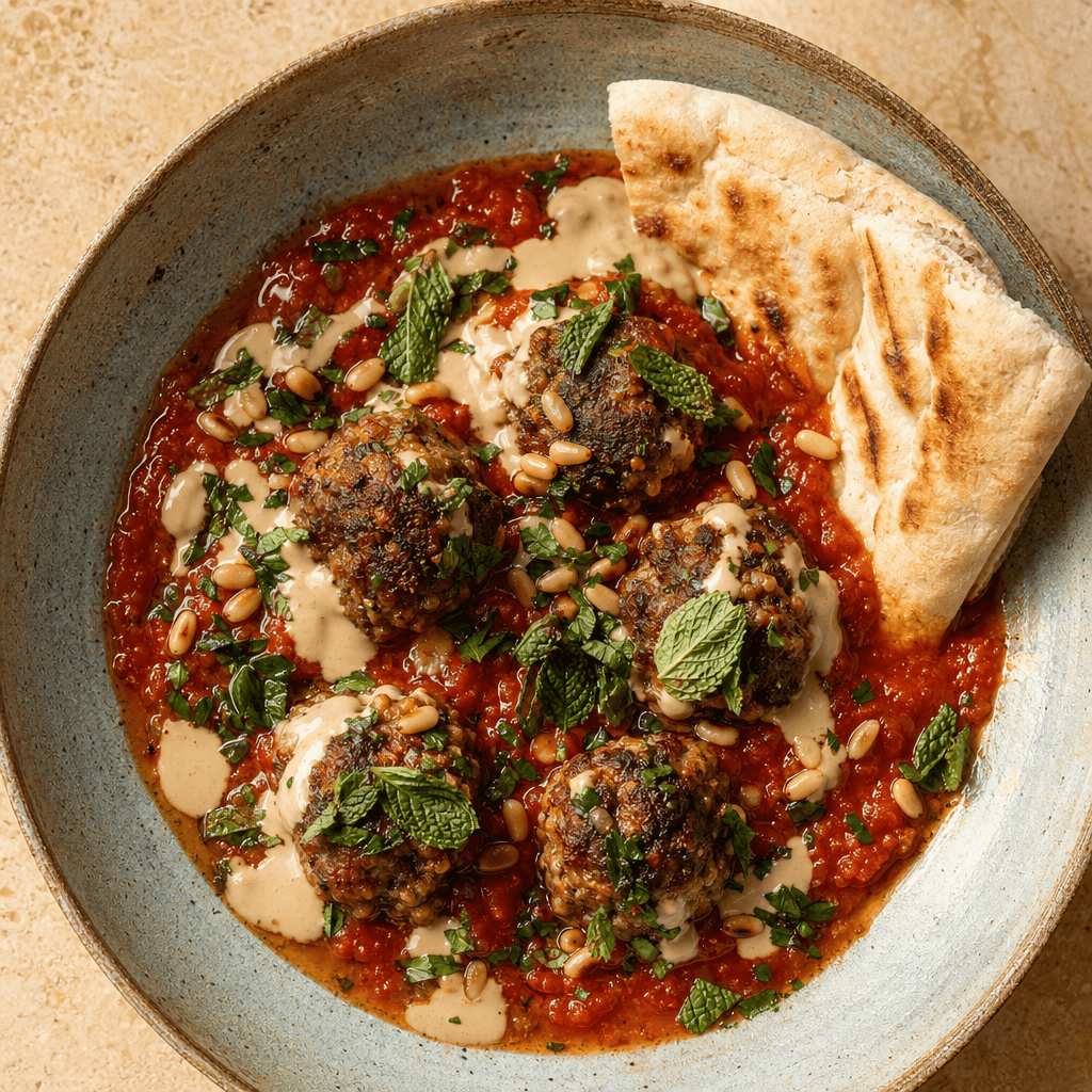 Spiced Lamb Meatballs in Tomato Sauce
