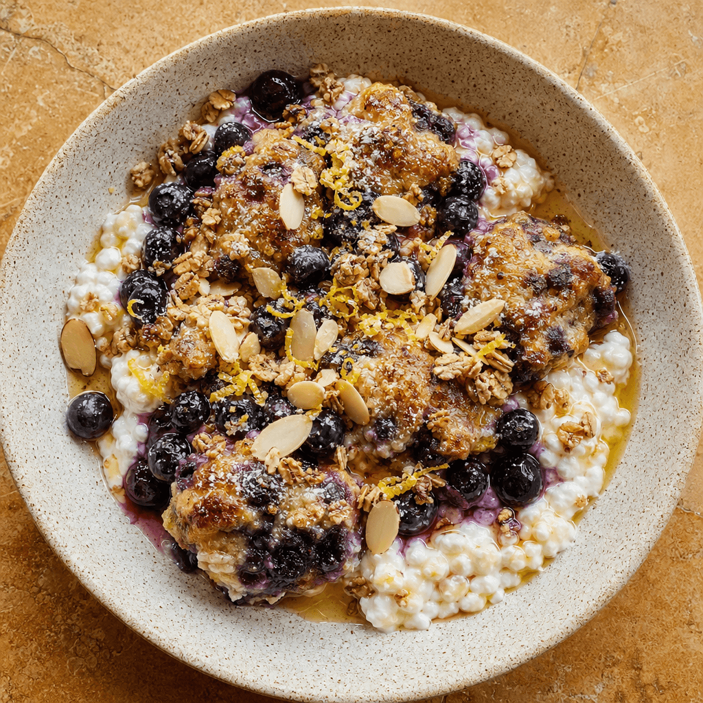 Cottage Cheese & Blueberry Protein Bowls