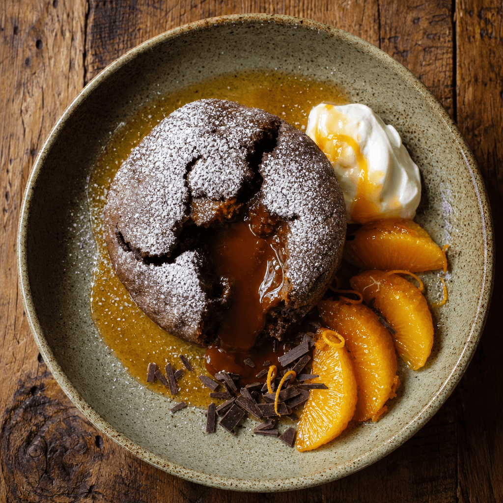 Chocolate And Orange Soufflé With Grand Marnier Sauce