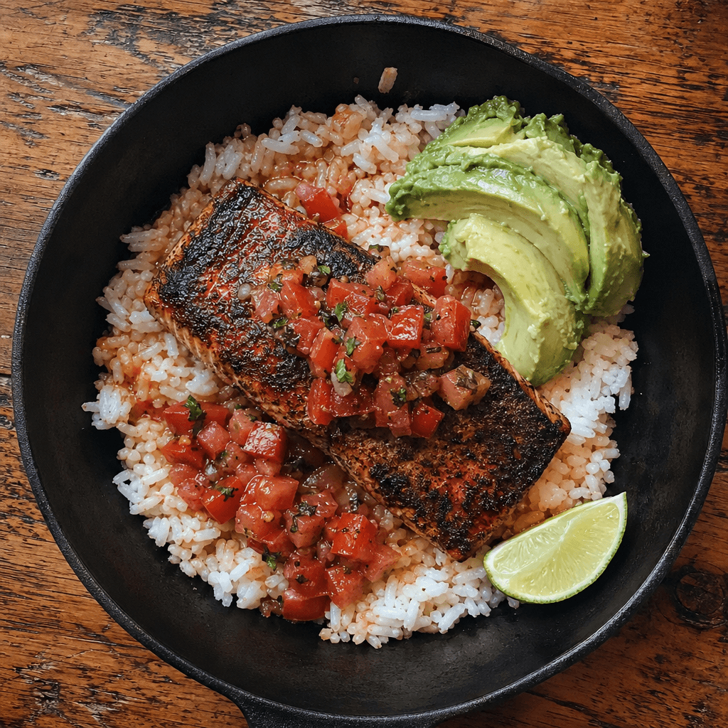 Blackened Salmon with Tomato Salsa