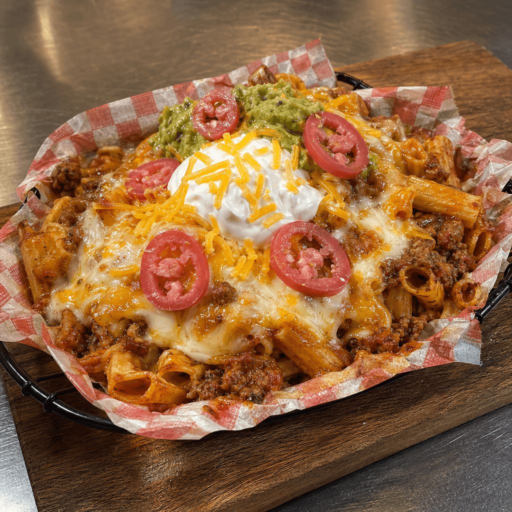Cheesy Beef Taco Pasta