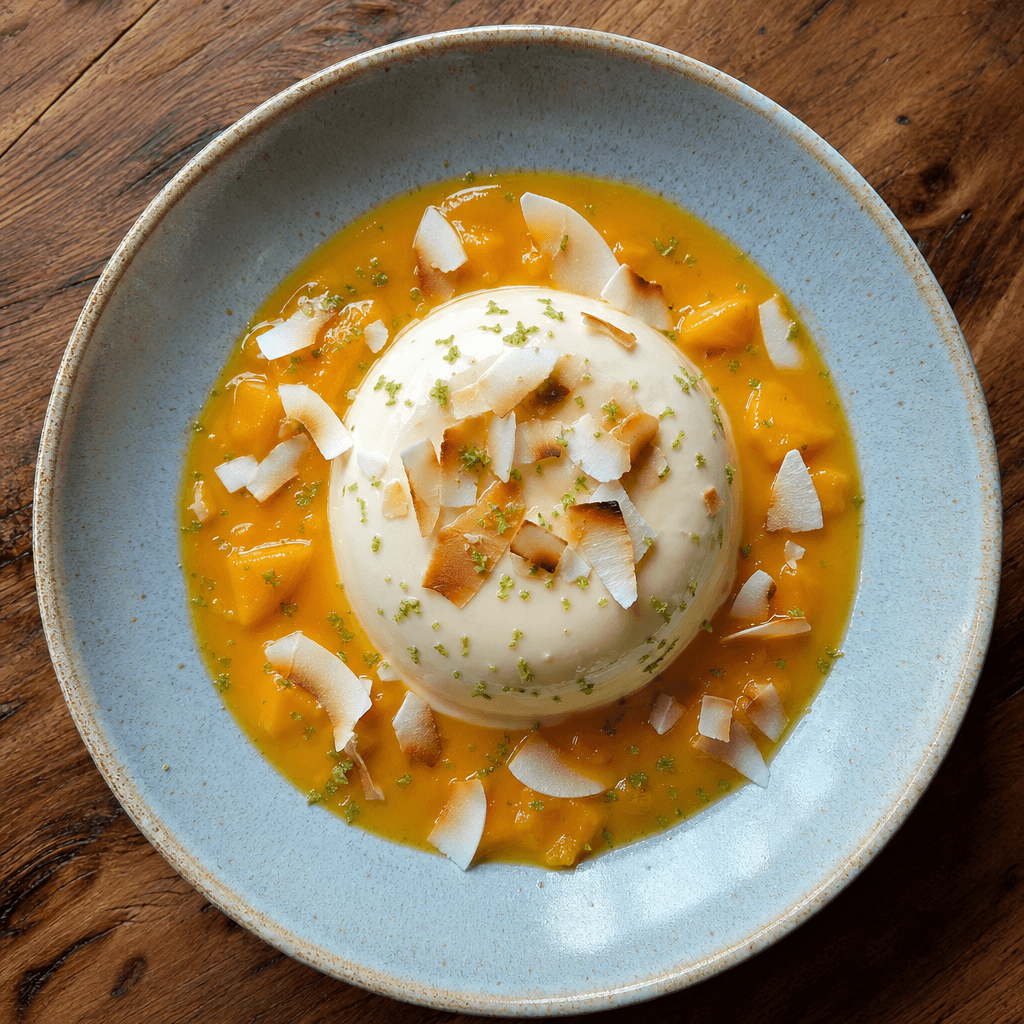 Mango & Coconut Panna Cotta