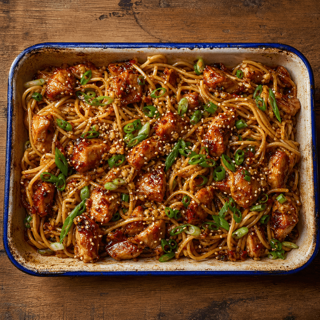 Sticky Chilli Chicken Noodles