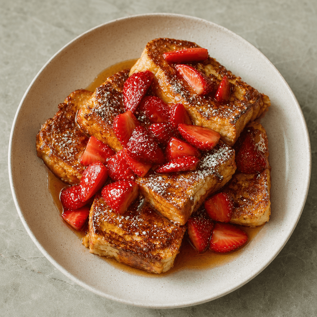 Eggy Bread with Strawberries