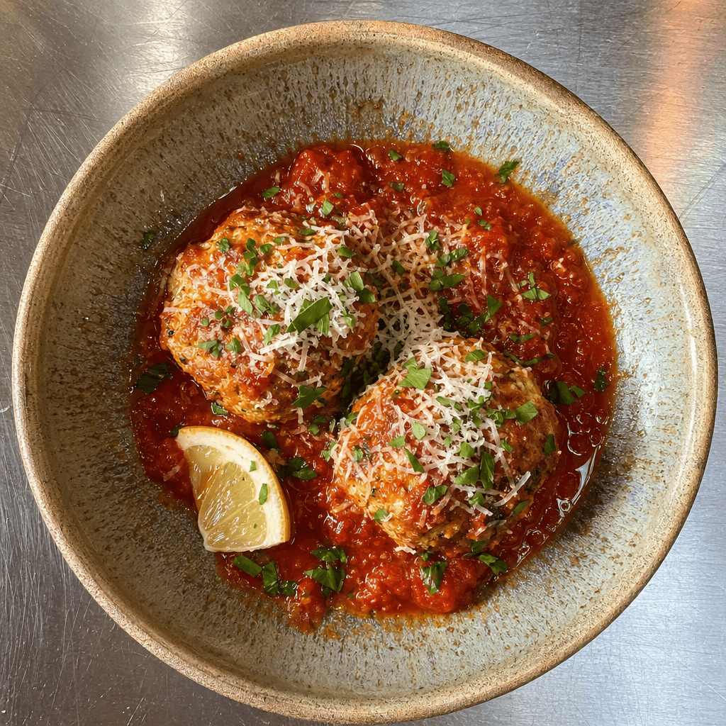 Chicken Meatballs in Tomato Sauce