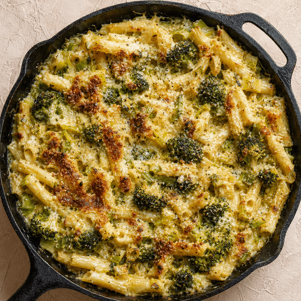 Creamy Greens Pasta Bake