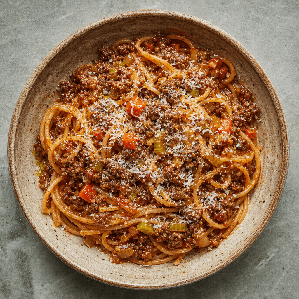 Spaghetti With Beef Ragu