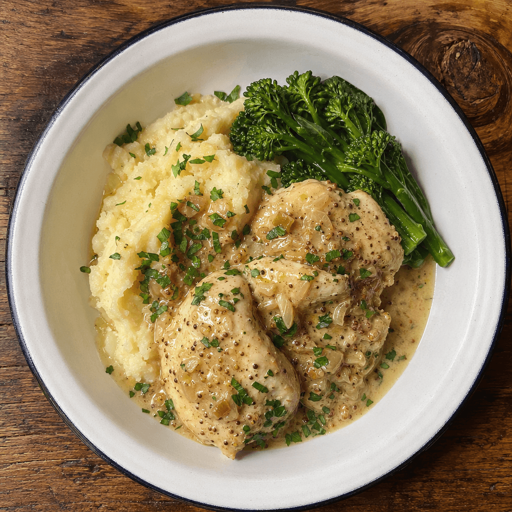 Creamy Mustard Chicken with Mash