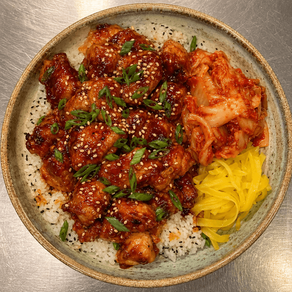 Sticky Gochujang Chicken with Sesame Rice