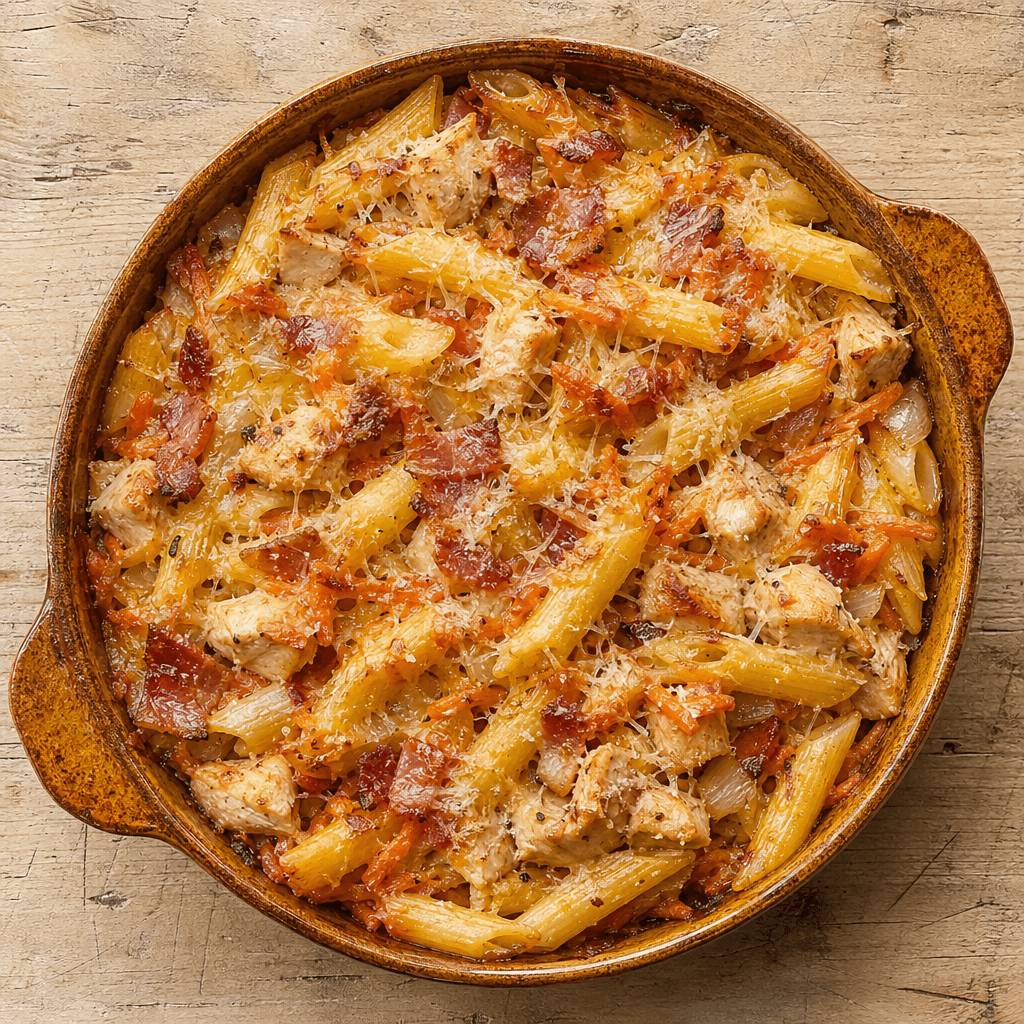 Chicken & Bacon Pasta Bake