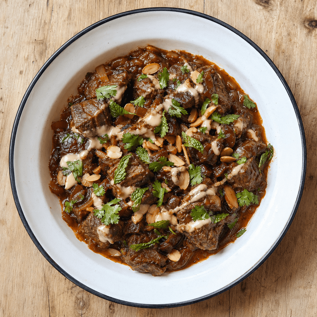 Moroccan Lamb with Dates & Almonds