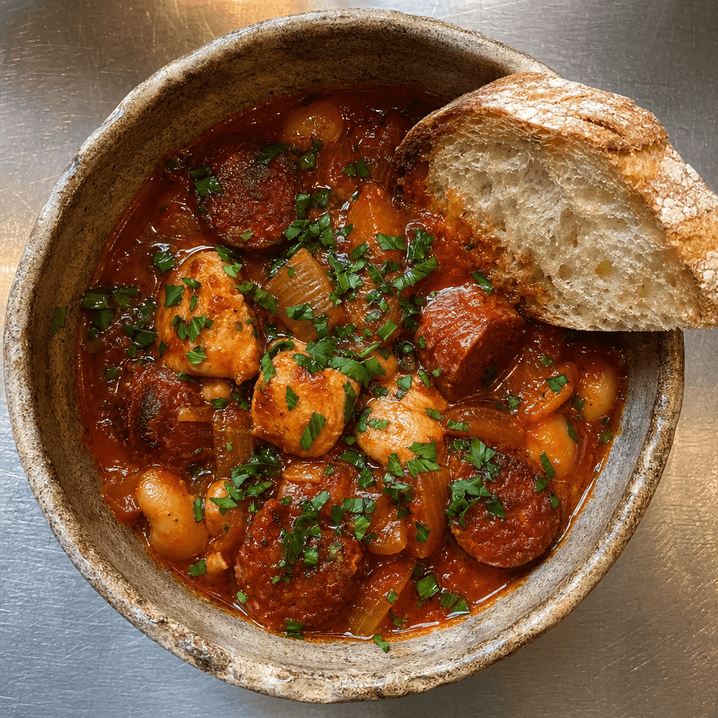 Chicken, Chorizo & Butter Bean Stew