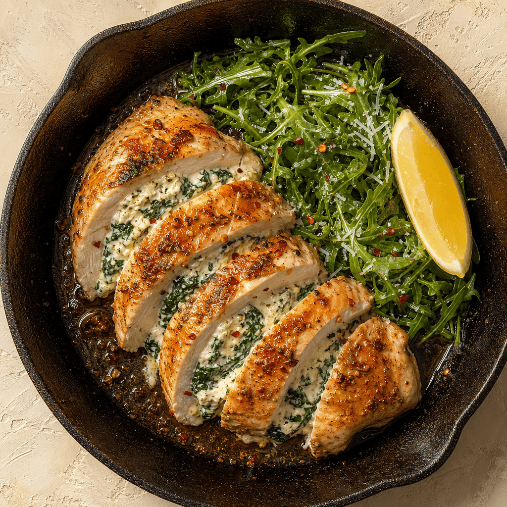 Chicken Breast Stuffed with Ricotta & Spinach