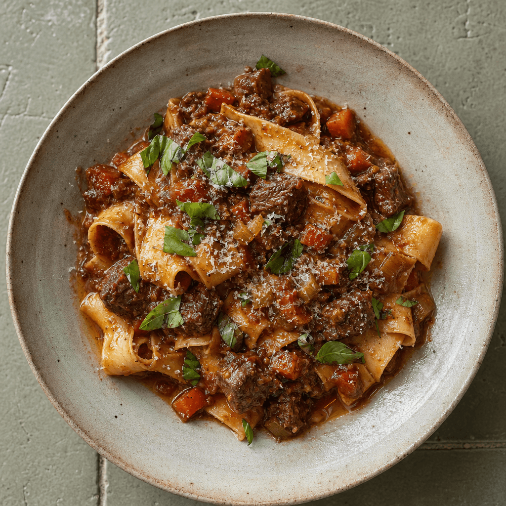 Rich Beef Ragu with Pappardelle