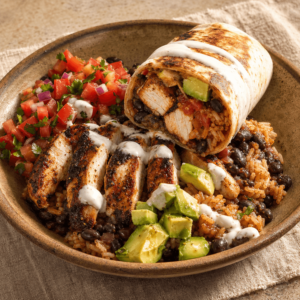 Black Bean & Chicken Burrito Bowl