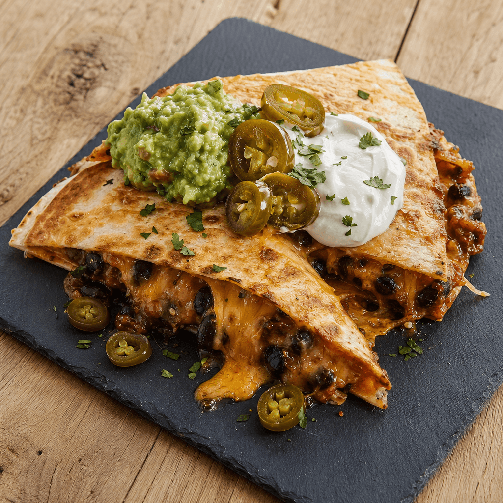 Cheesy Chipotle Bean Quesadillas