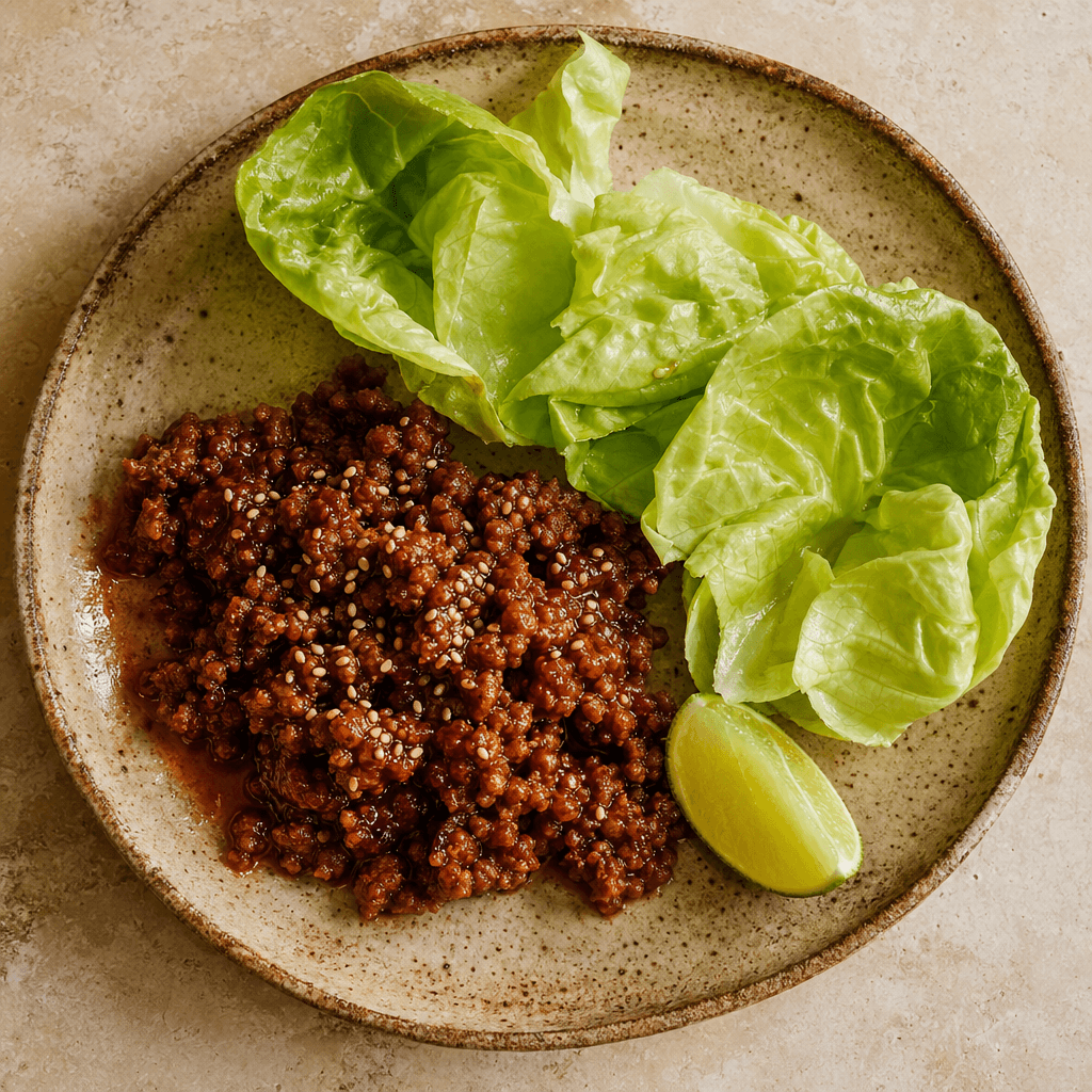 Gochujang Pork Mince with Lettuce Cups
