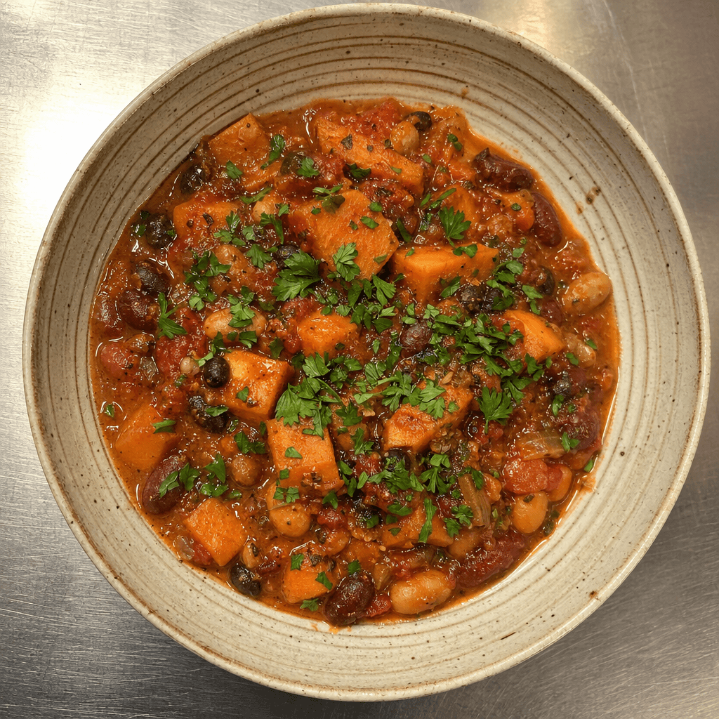 Smoky Sweet Potato & Bean Stew