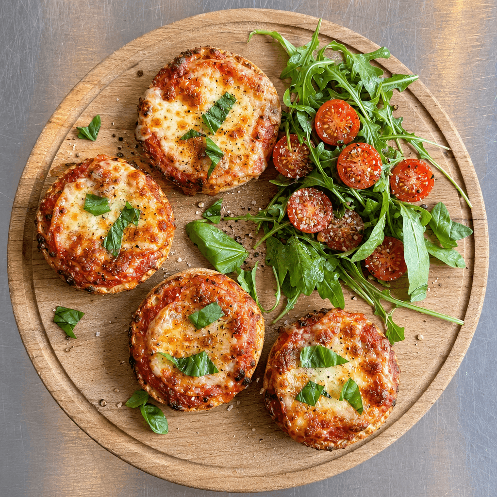 Mini Tomato & Cheese Muffin Pizzas