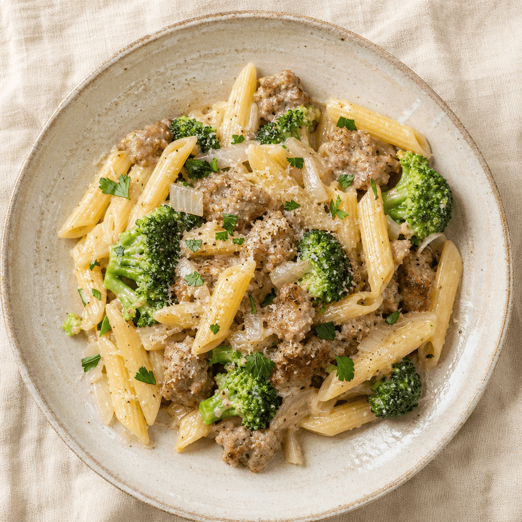Creamy Sausage & Broccoli Pasta