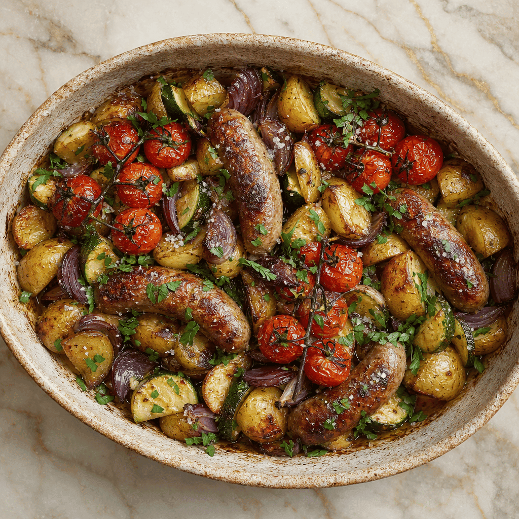 Sausage and Vegetable Sheet Pan Dinner