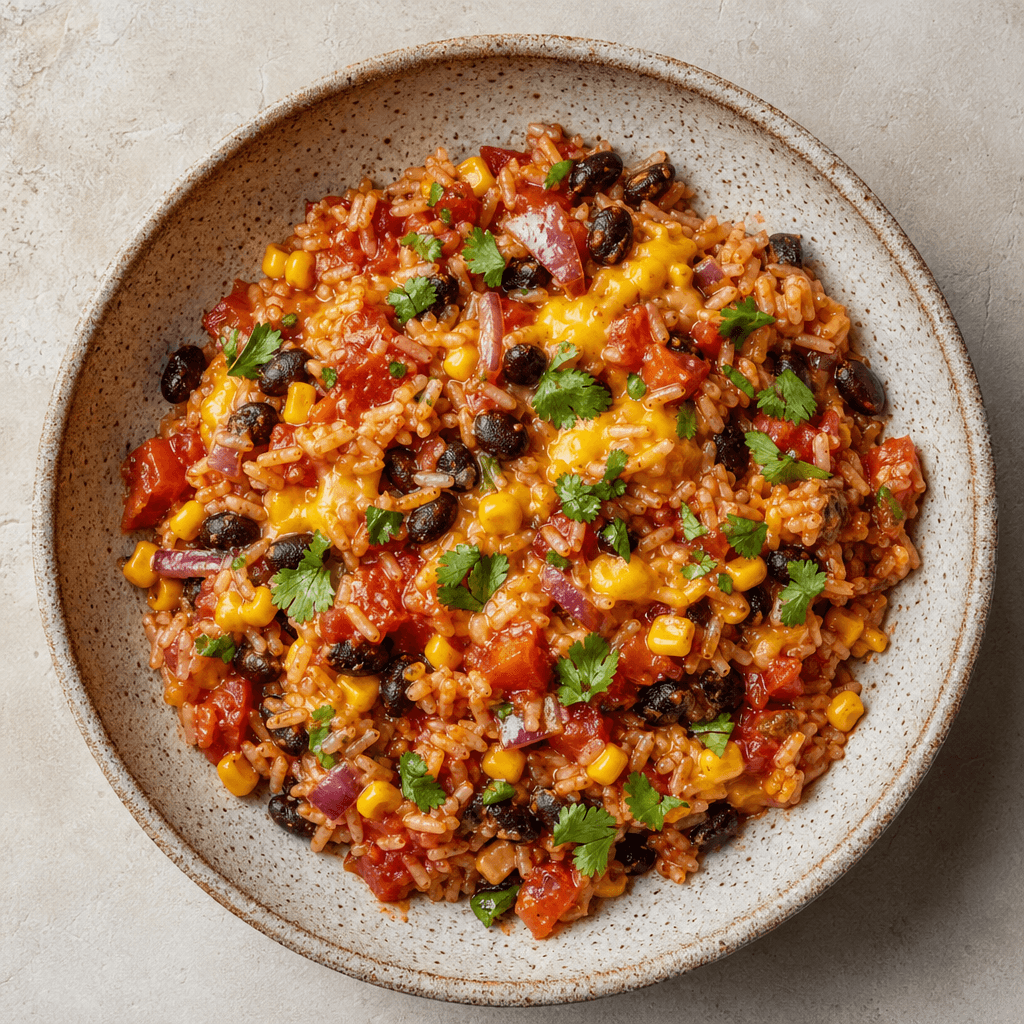 Sweetcorn, Black Bean & Tomato Rice