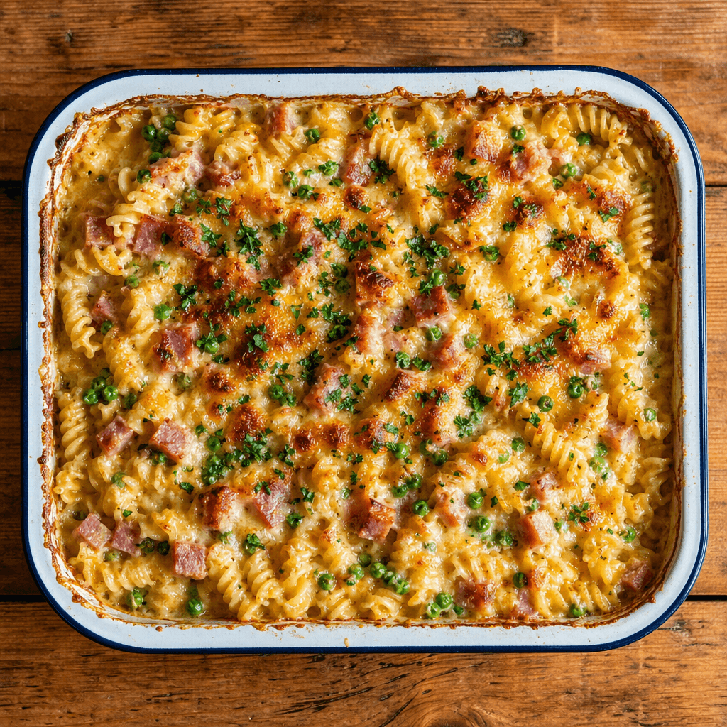 Ham, Pea & Pasta Bake