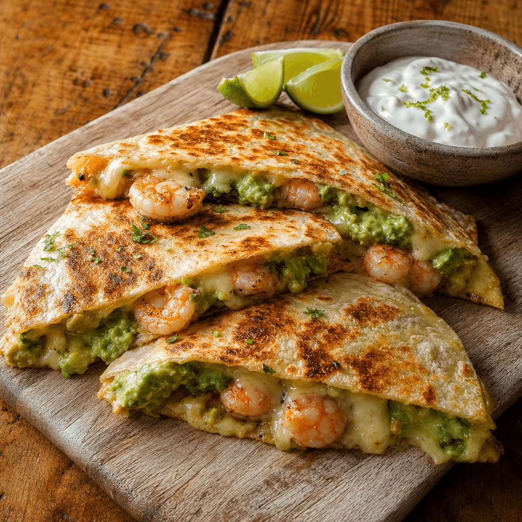 Prawn & Avocado Quesadillas